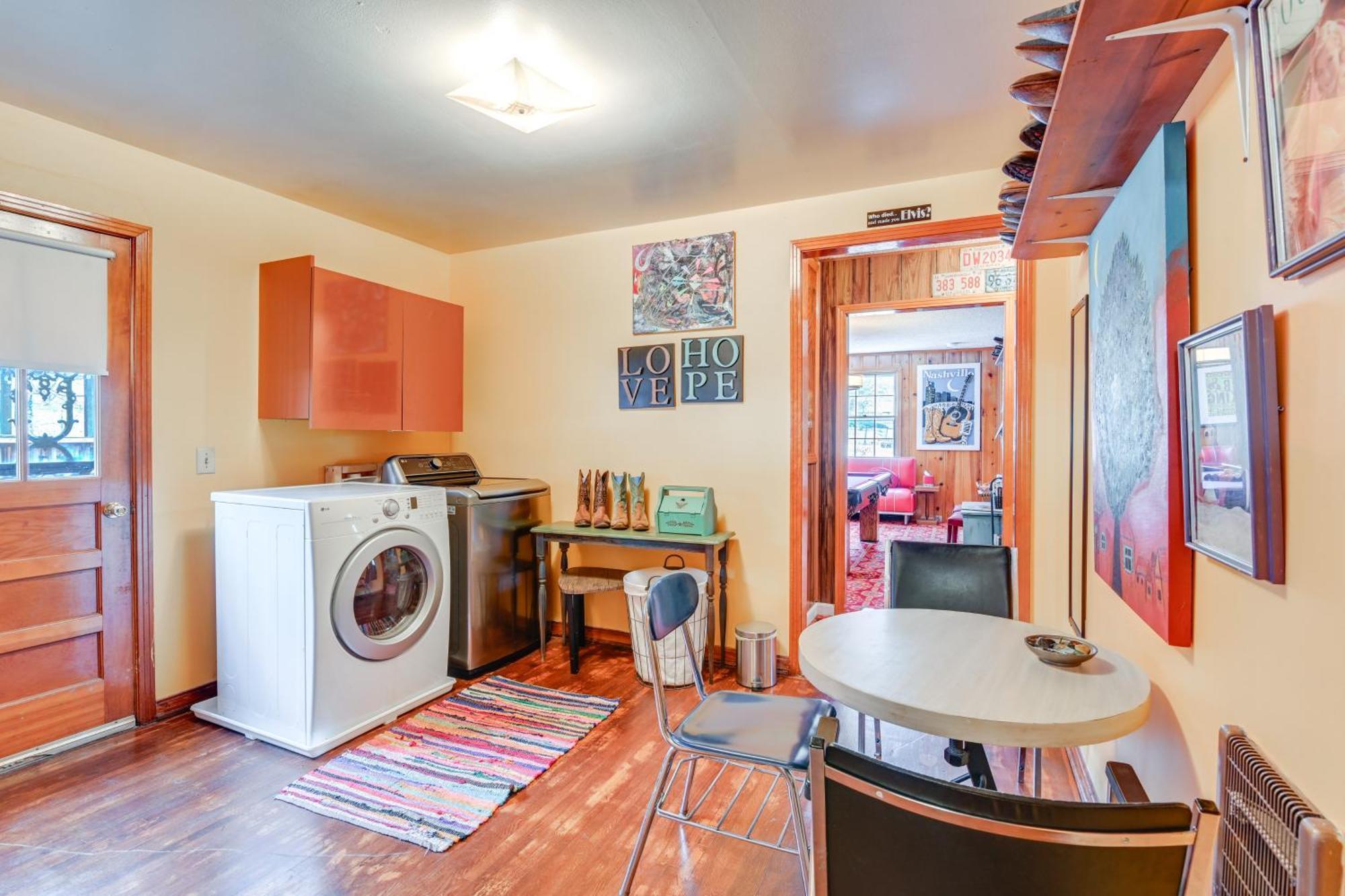 6 Mi To Downtown 70S-Themed Home In Nashville! Luaran gambar
