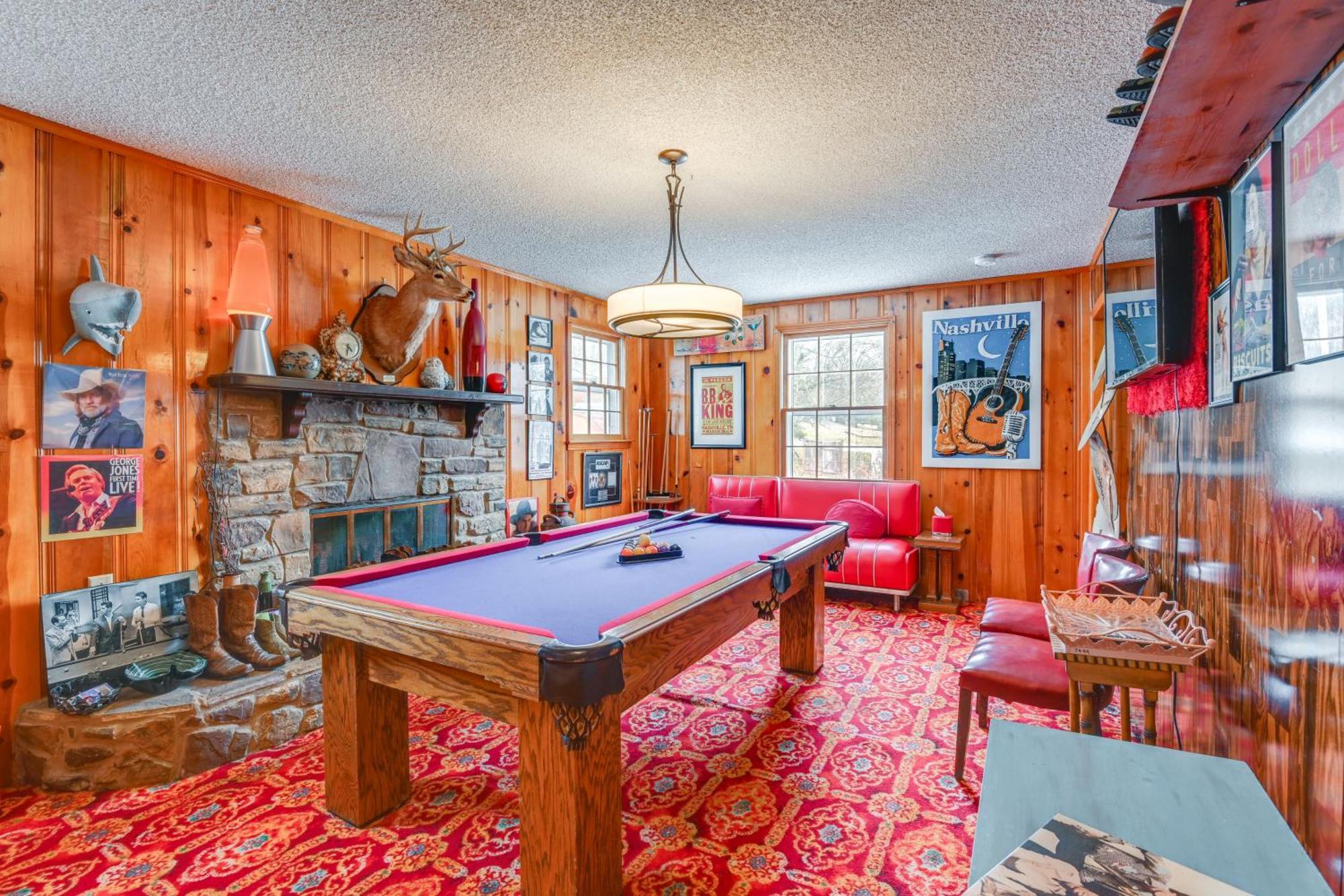 6 Mi To Downtown 70S-Themed Home In Nashville! Luaran gambar