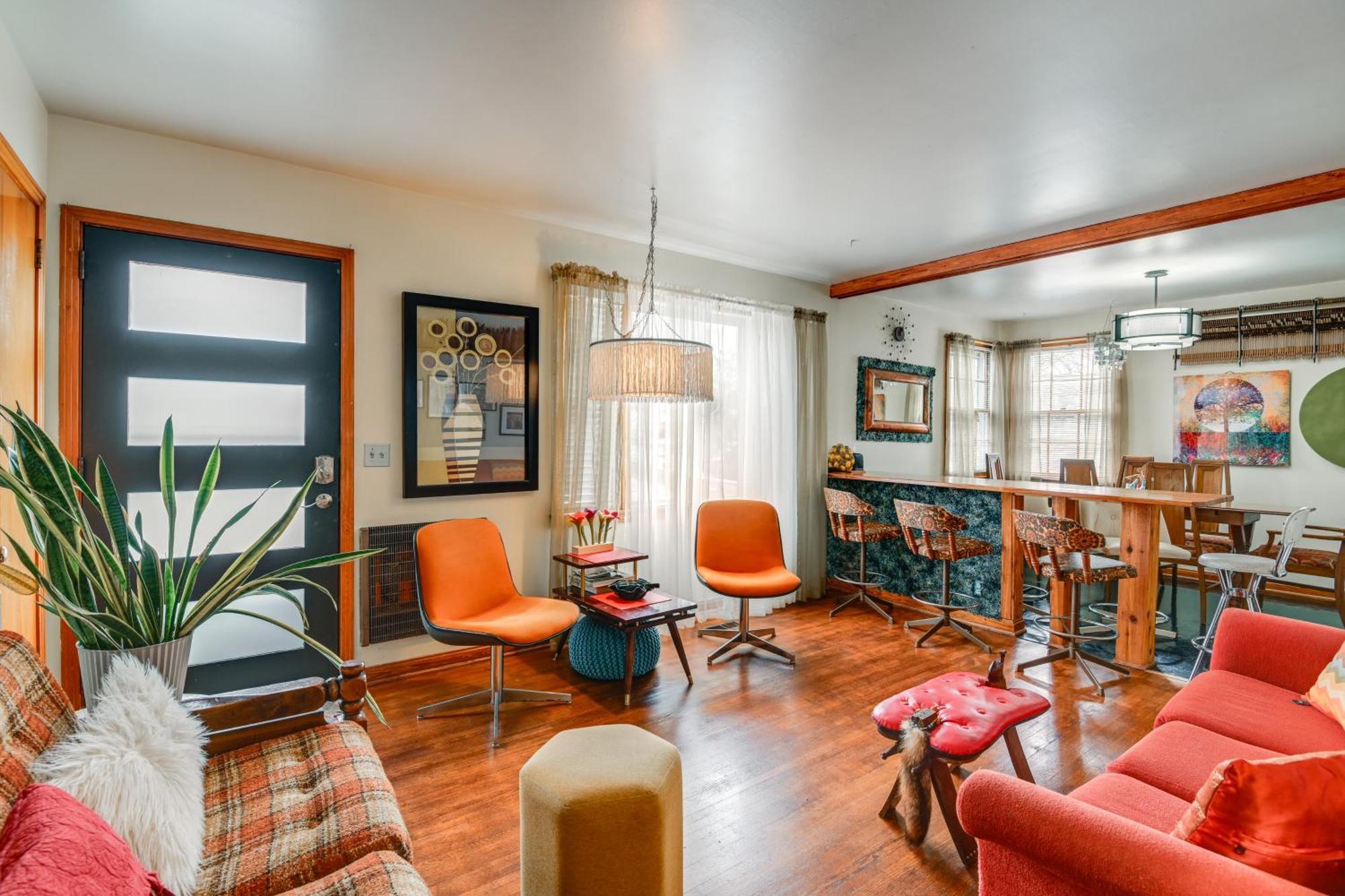 6 Mi To Downtown 70S-Themed Home In Nashville! Luaran gambar