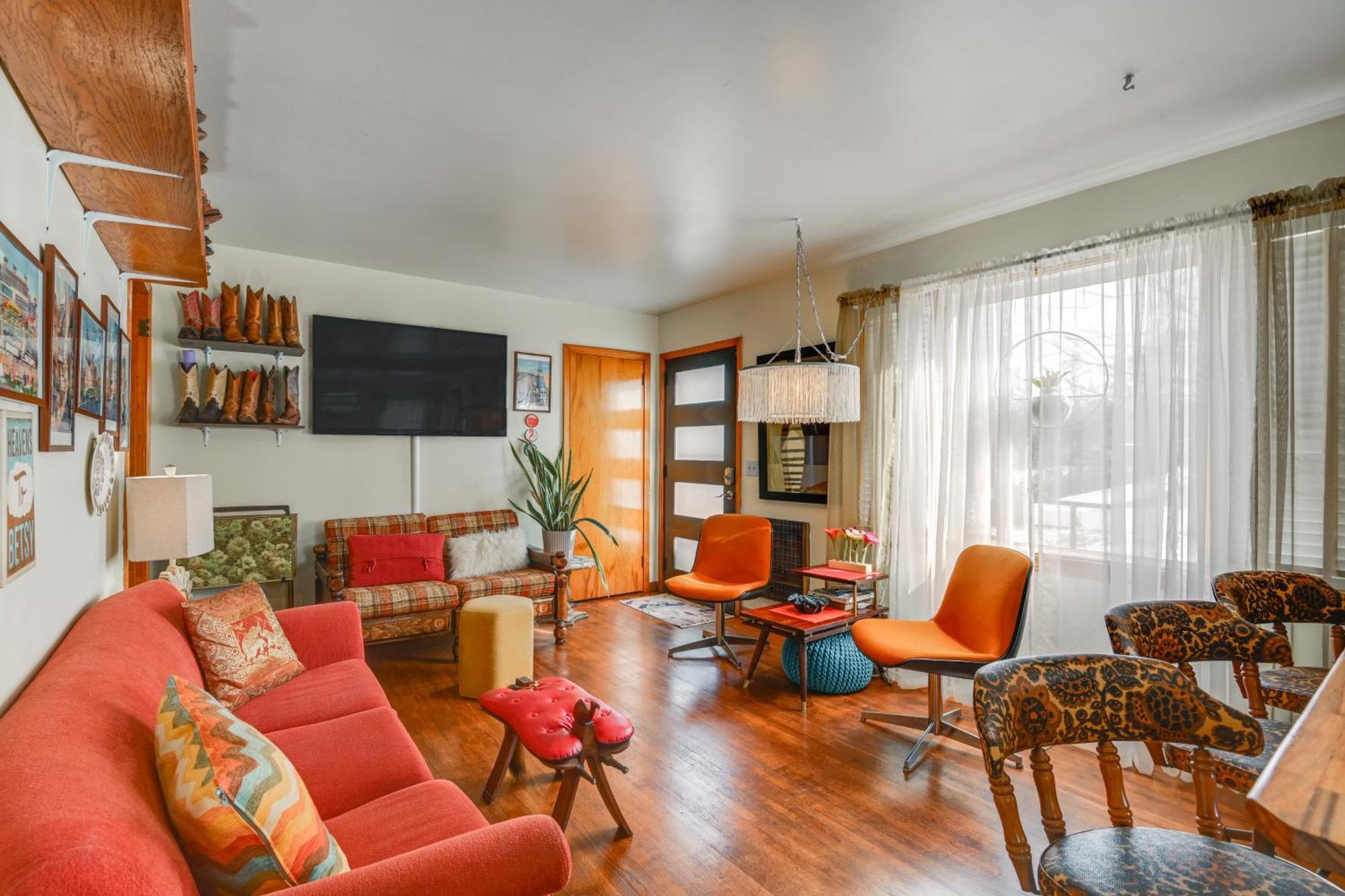 6 Mi To Downtown 70S-Themed Home In Nashville! Luaran gambar