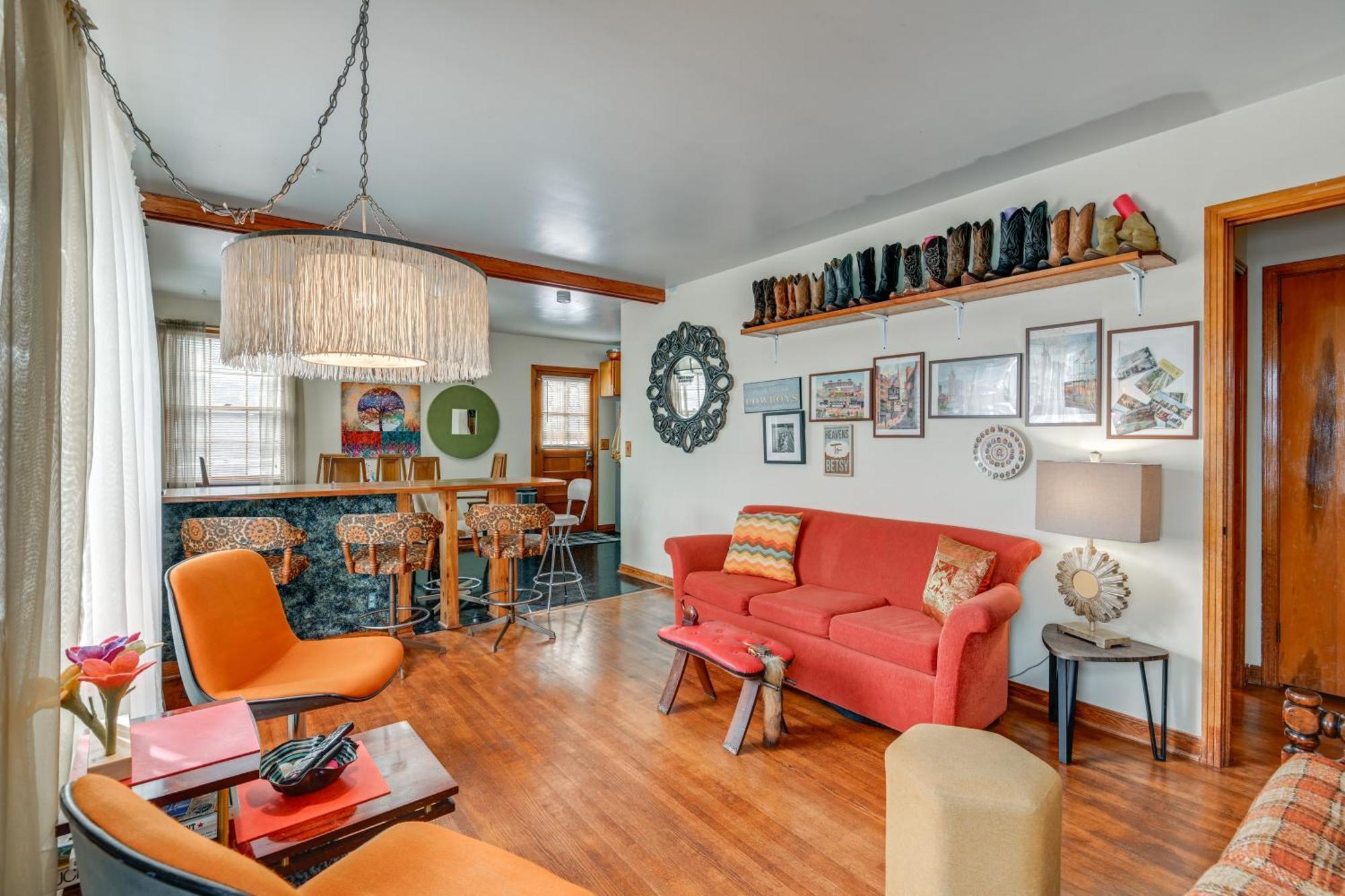 6 Mi To Downtown 70S-Themed Home In Nashville! Luaran gambar